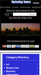 Mobile Screenshot of marketingnames.com